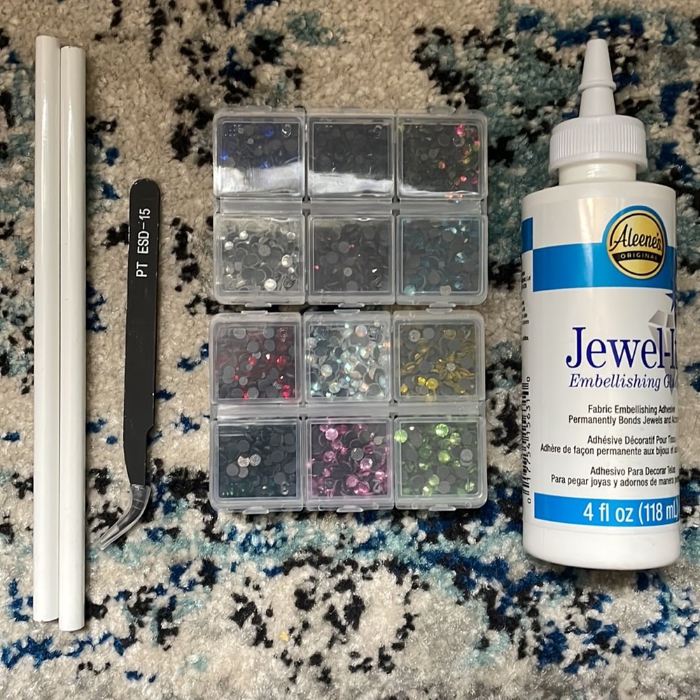 Rhinestone & Gem Set + Glue
